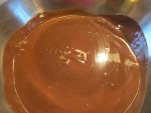 Schokolade geschmolzen